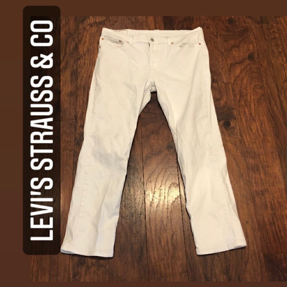 LEVI’S STRAUSS & Co white denim jeans womens w38 L30 511 style